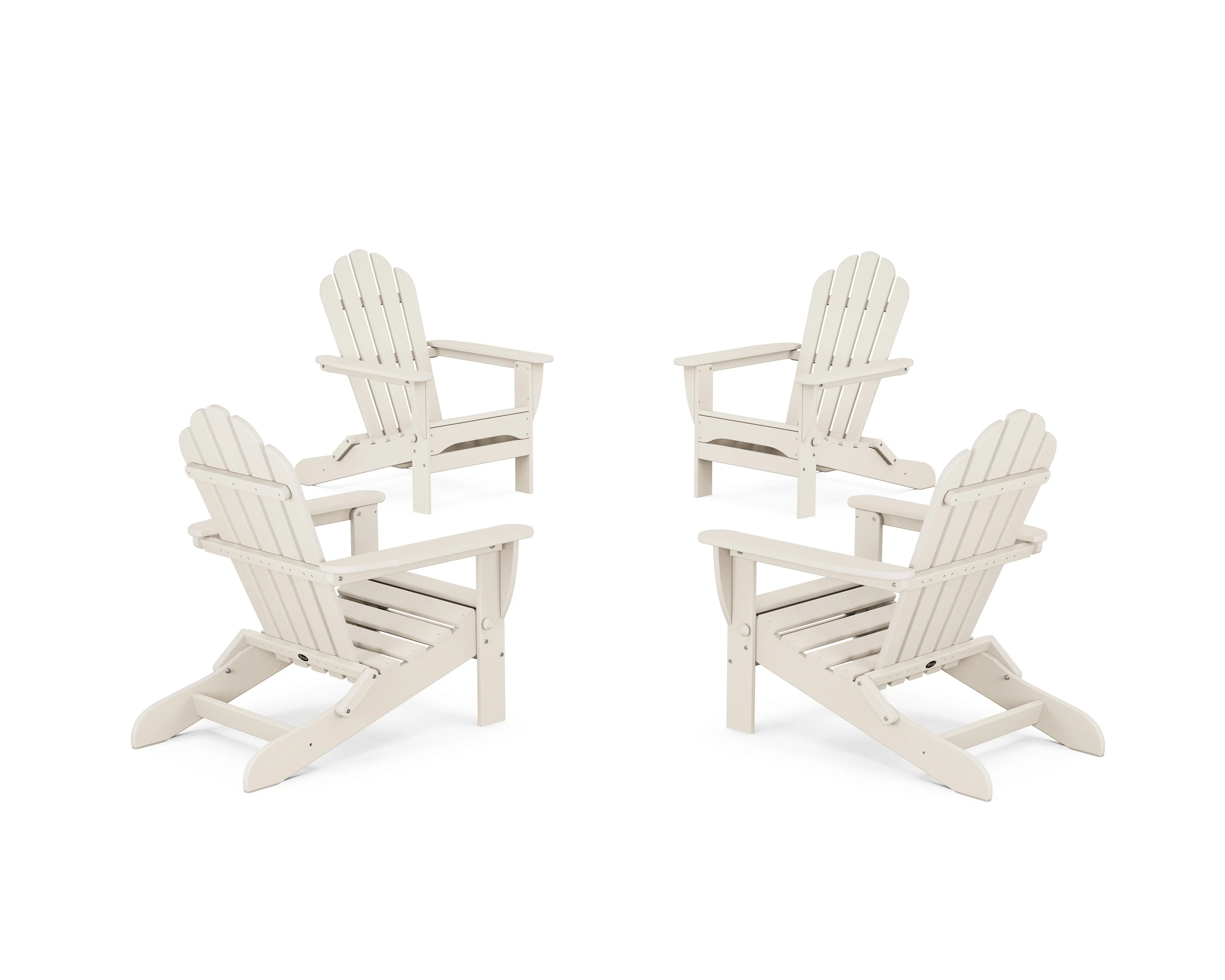 4-Piece Monterey Bay Folding Adirondack Chair Conversation Set