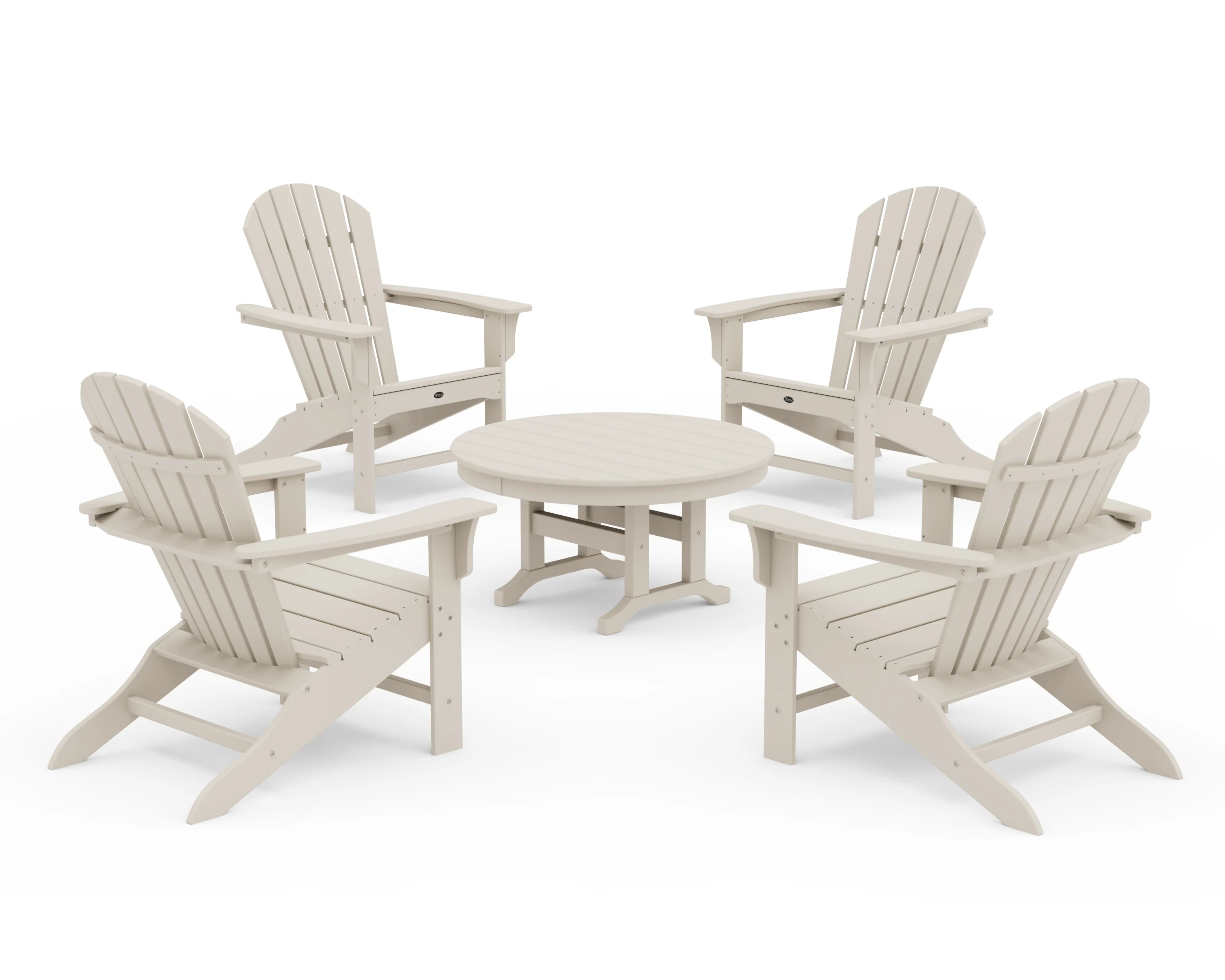 Yacht Club Shellback 5-Piece Adirondack Conversation Group