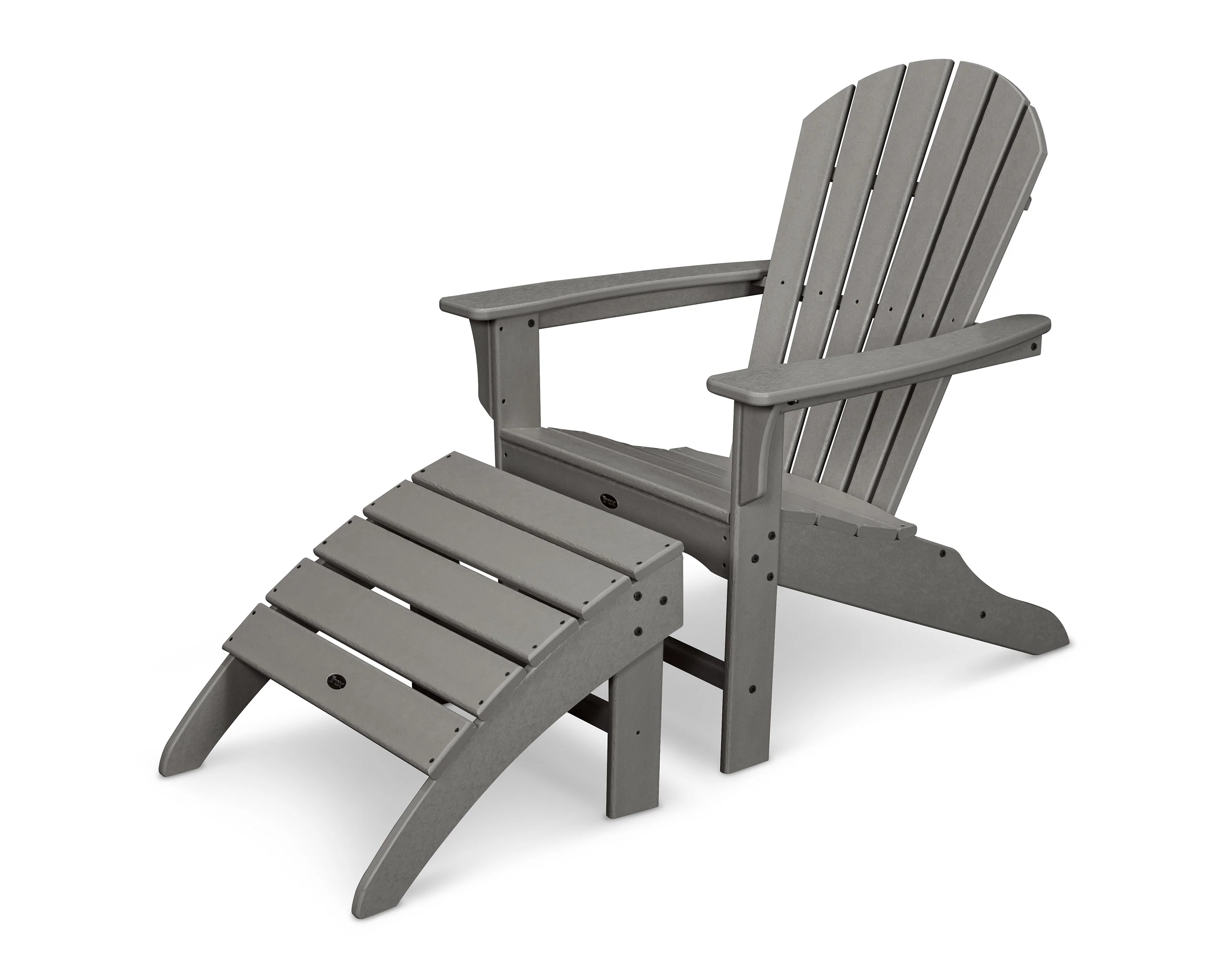 Yacht Club Shellback Adirondack Set with Ottomans