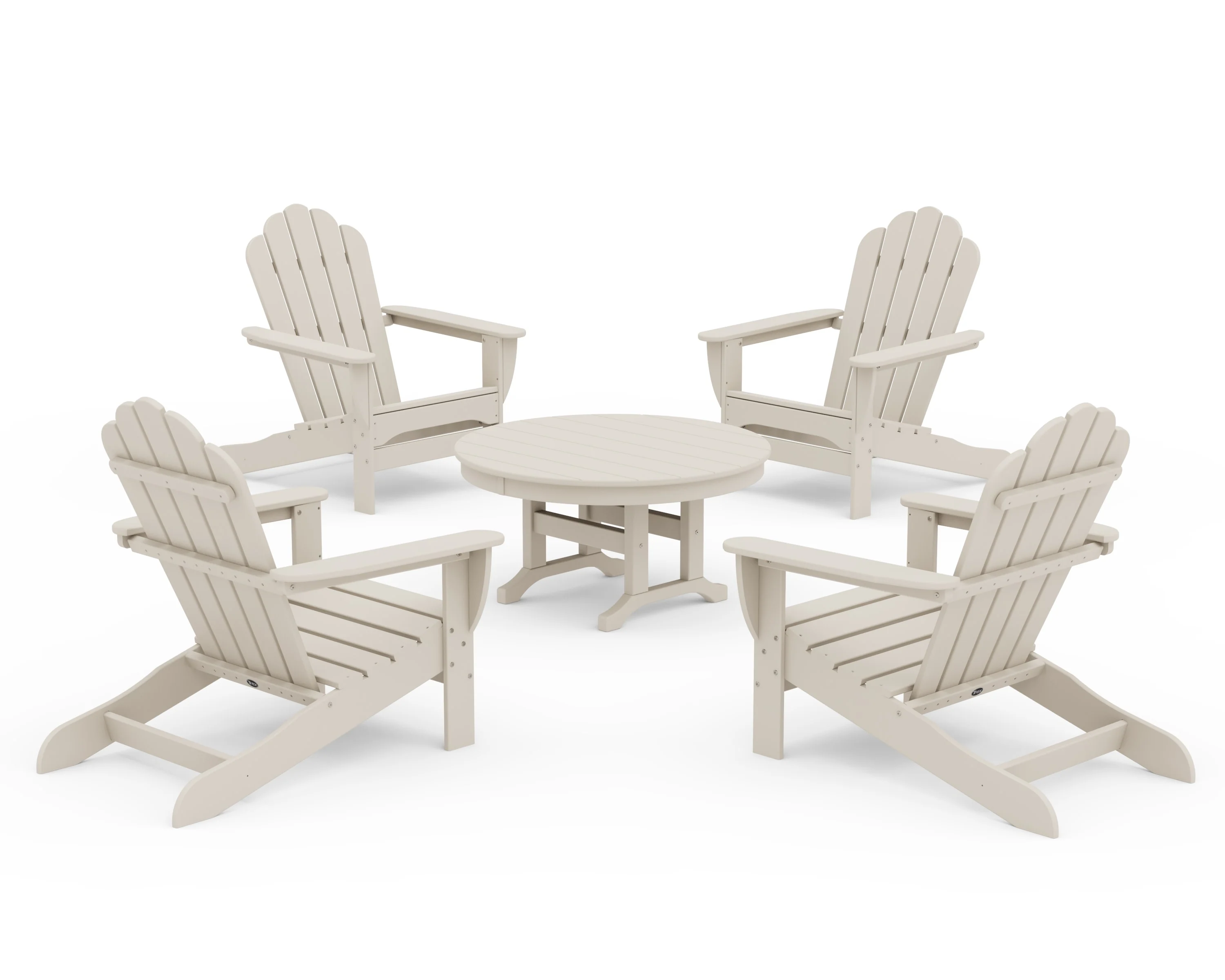 5-Piece Monterey Bay Oversized Adirondack Chair Conversation Group
