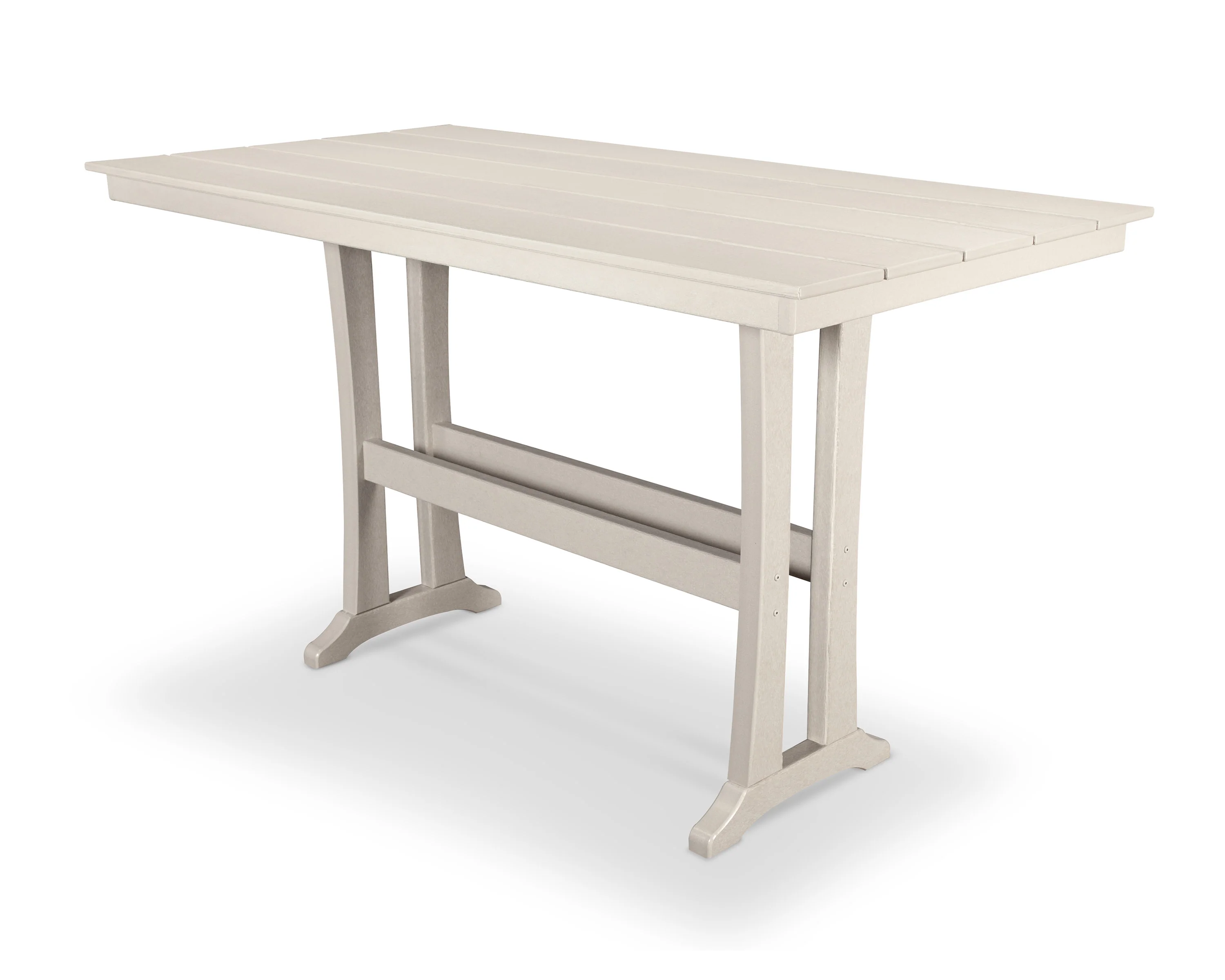 Farmhouse Trestle 37 x 72 Bar Table