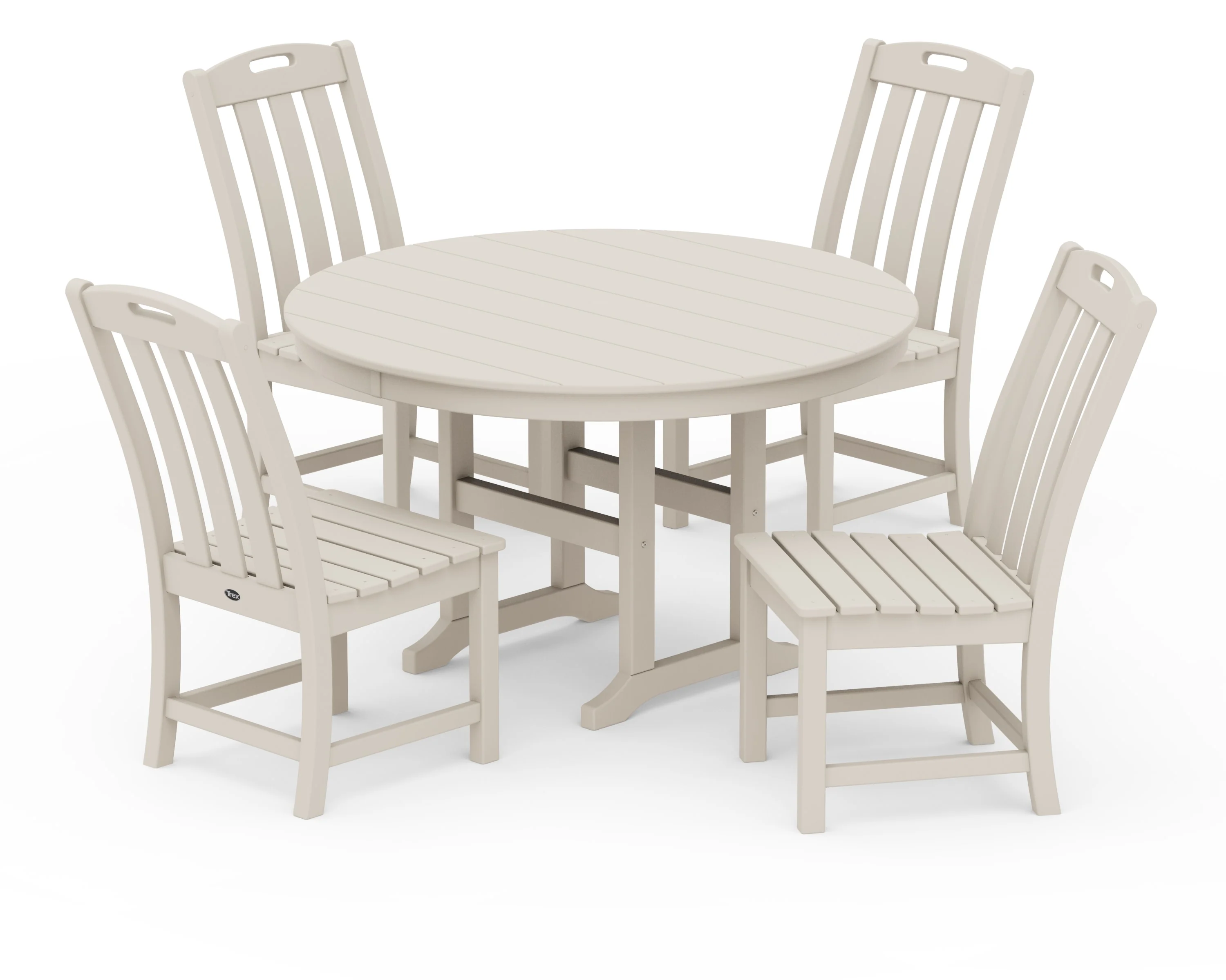 Yacht Club 5-Piece Round Side Chair Dining Set