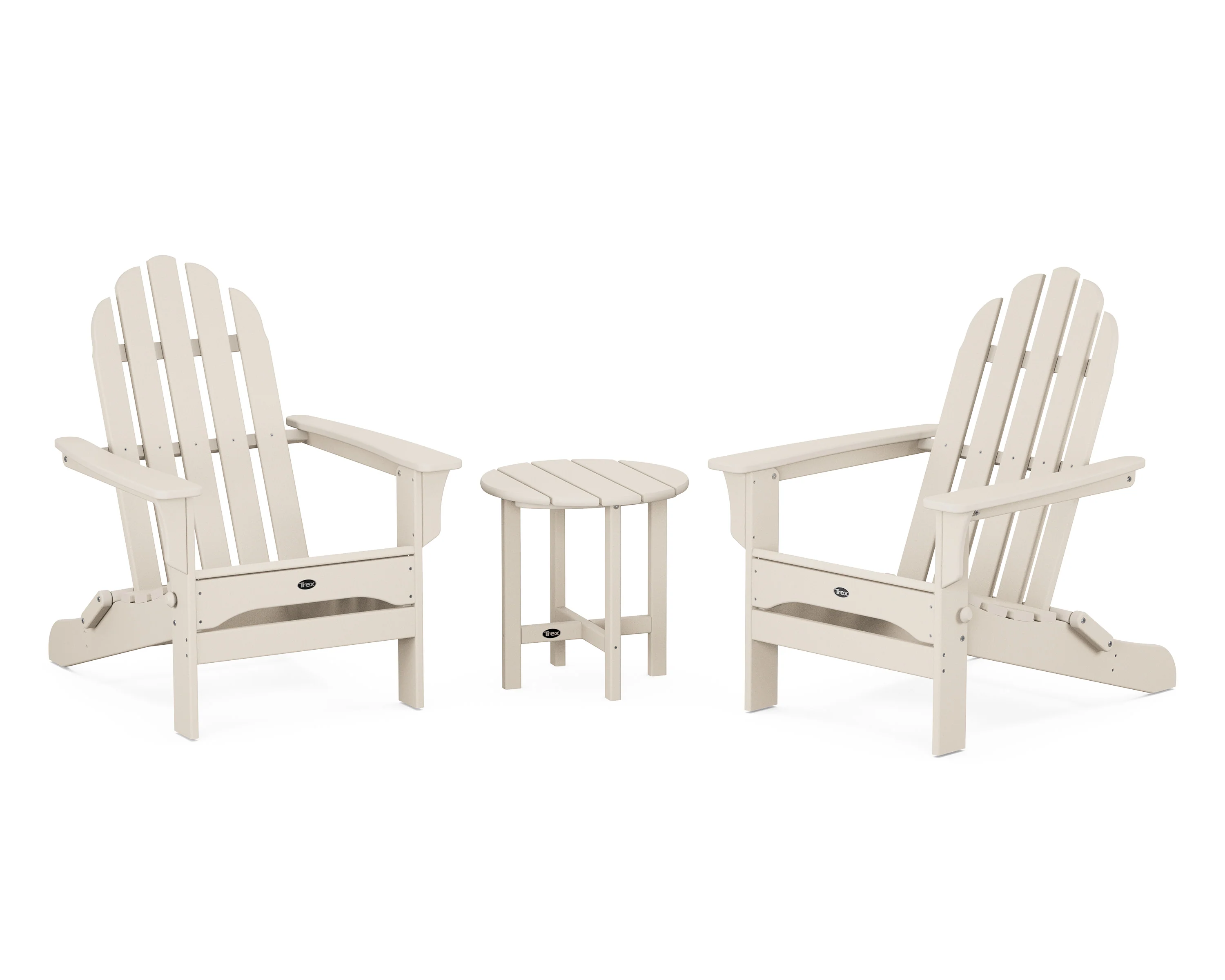 Cape Cod Folding Adirondack Set with Side Table