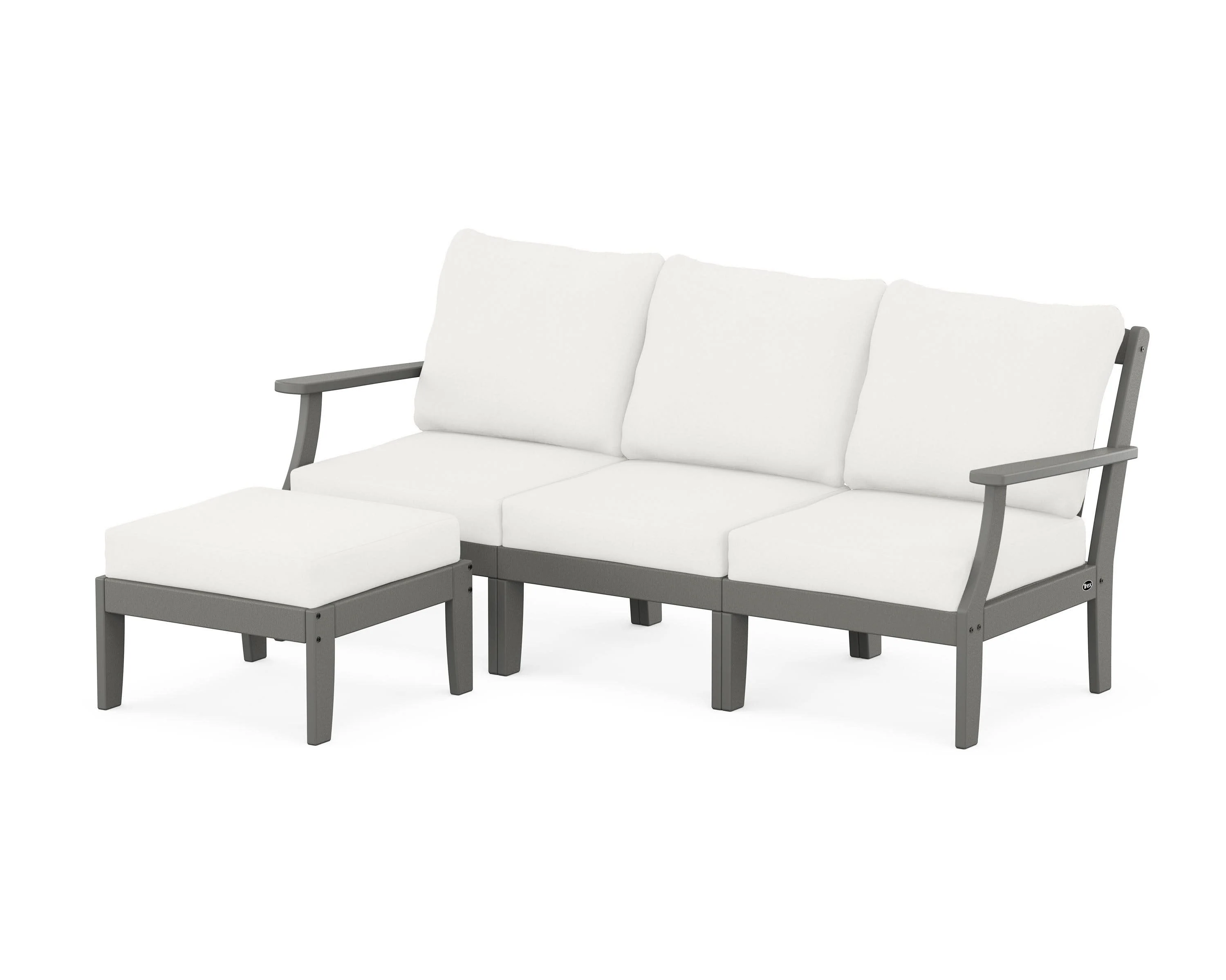 Yacht Club Modular 4-Piece Deep Seating Set with Ottoman